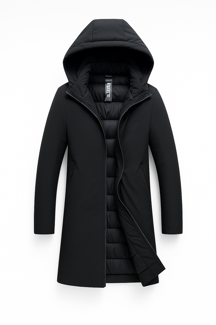 Kurtka Męska z Kapturem | Minimalistyczna i Elegancka | Styl Miejski na Chłodne Dni