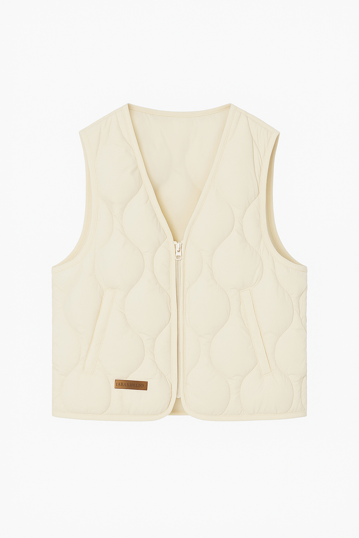 Damska Kamizelka Pikowana na Zamek | Lekka i Stylowa | Idealna na Przejściowe Dni