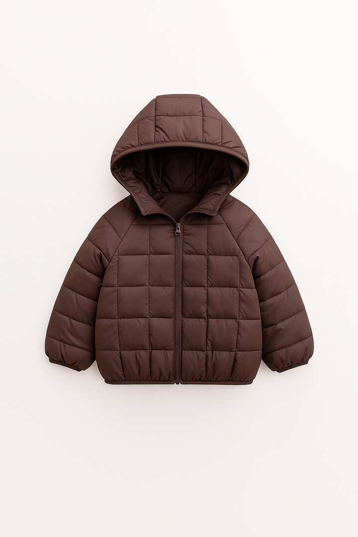 Pikowana Kurtka z Kapturem | Prosty Krój | Lekka i Funkcjonalna | Na Chłodne Dni