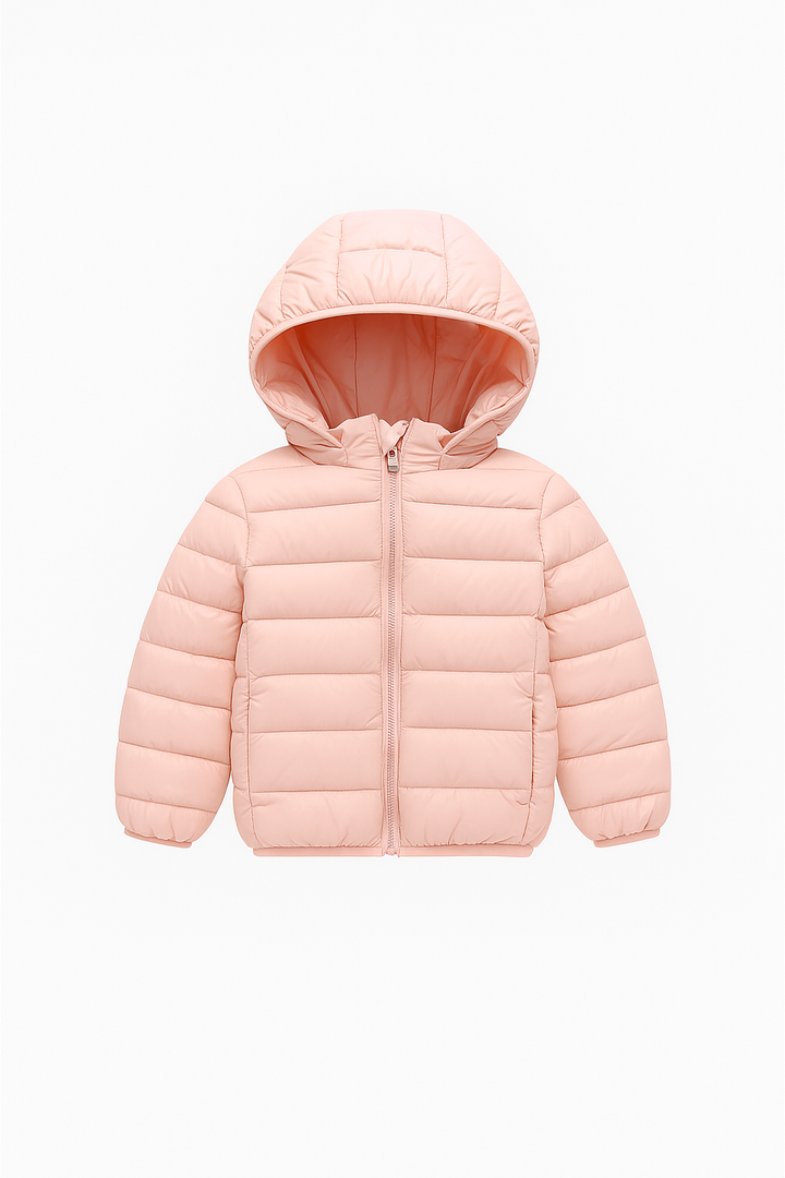 Lekka Pikowana Kurtka z Kapturem | Krótki Krój | Wygodna i Praktyczna | Idealna na Co Dzień