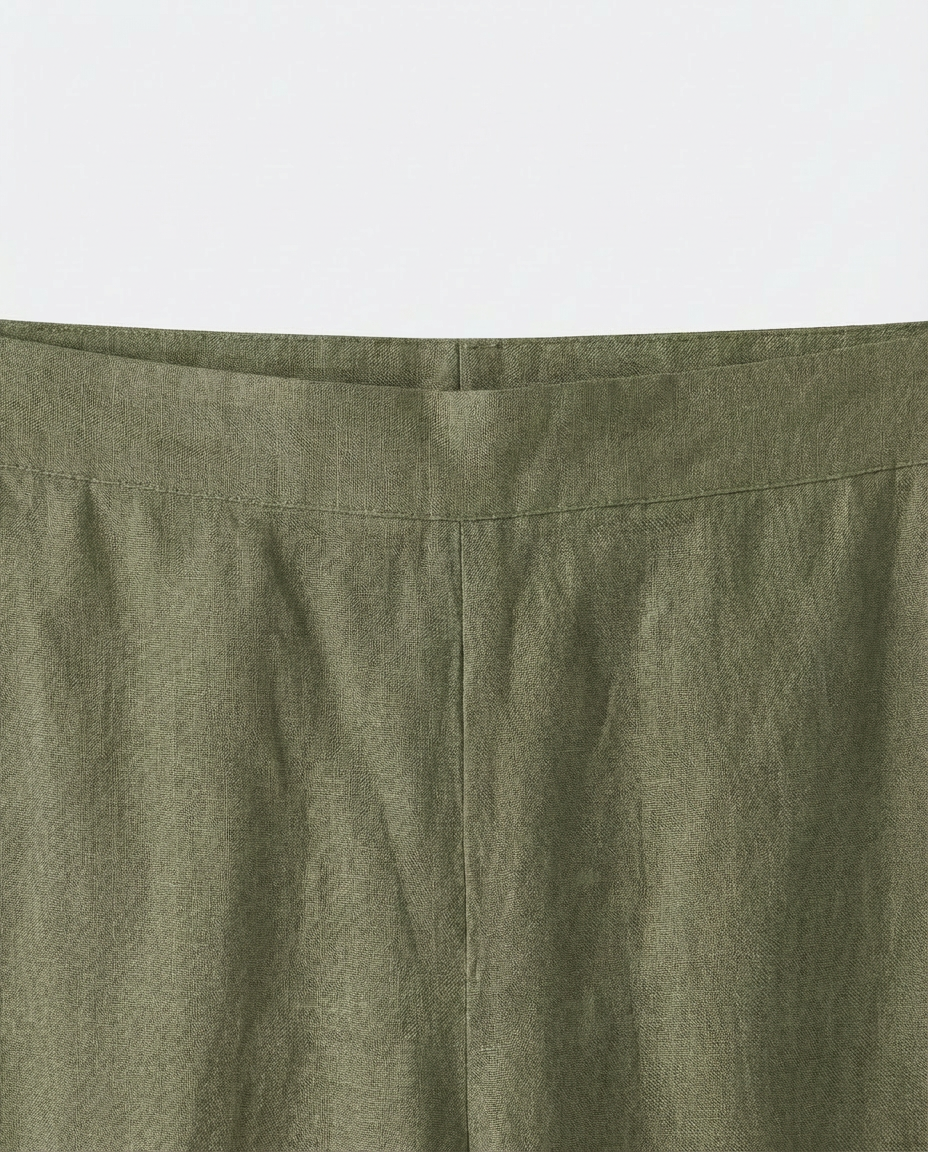 Spodnie Damskie Lniane Eleganckie | Workowaty Krój | Lekkie Materiały | Na Co Dzień