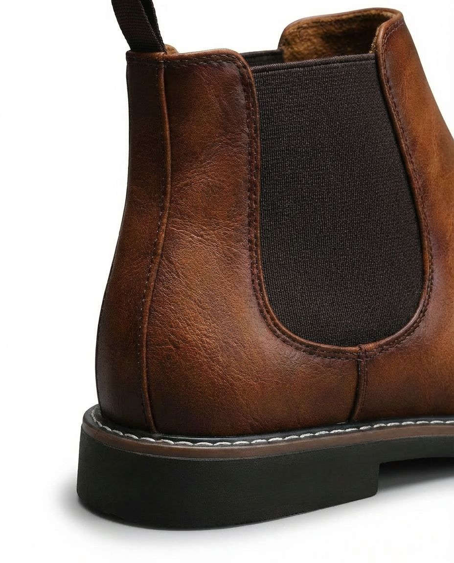 Sztyblety Męskie | Skóra Ekologiczna | Klasyczny Krój - 8