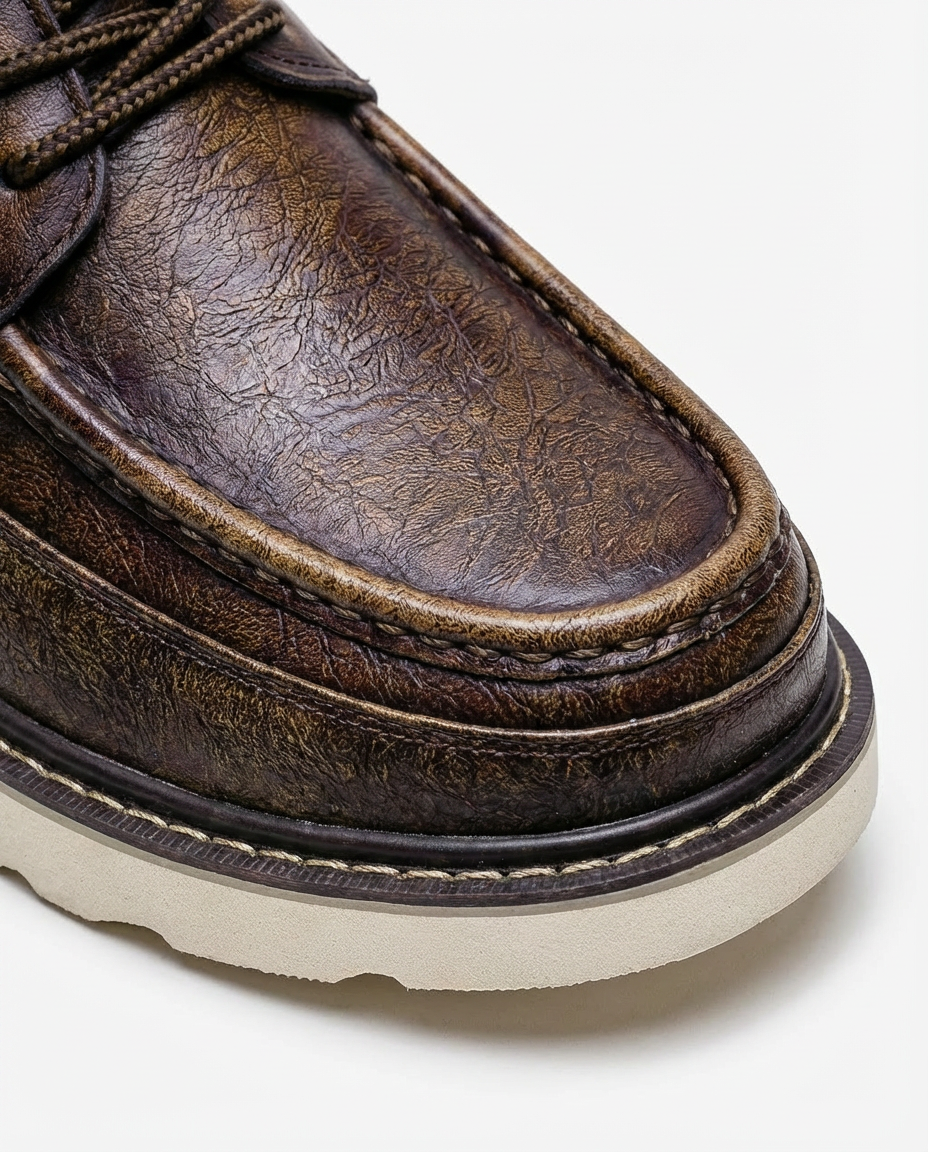 Męskie skórzane mokasyny | Niski profil | Wygodna wkładka | Do pracy i na co dzień