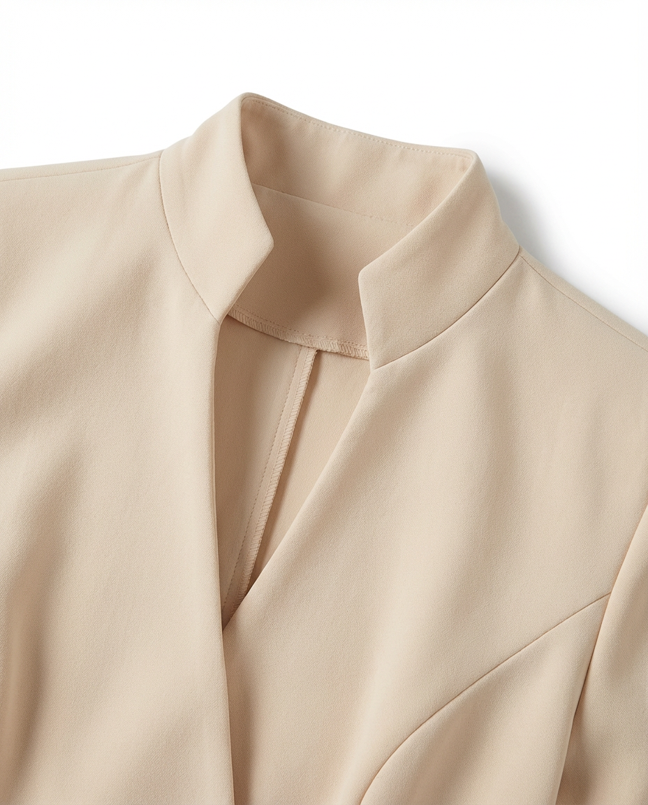 Sukienka Midi Elegancka | Dopasowany Krój | Zaznaczona Talia | Do Pracy i Na Oficjalne Okazje