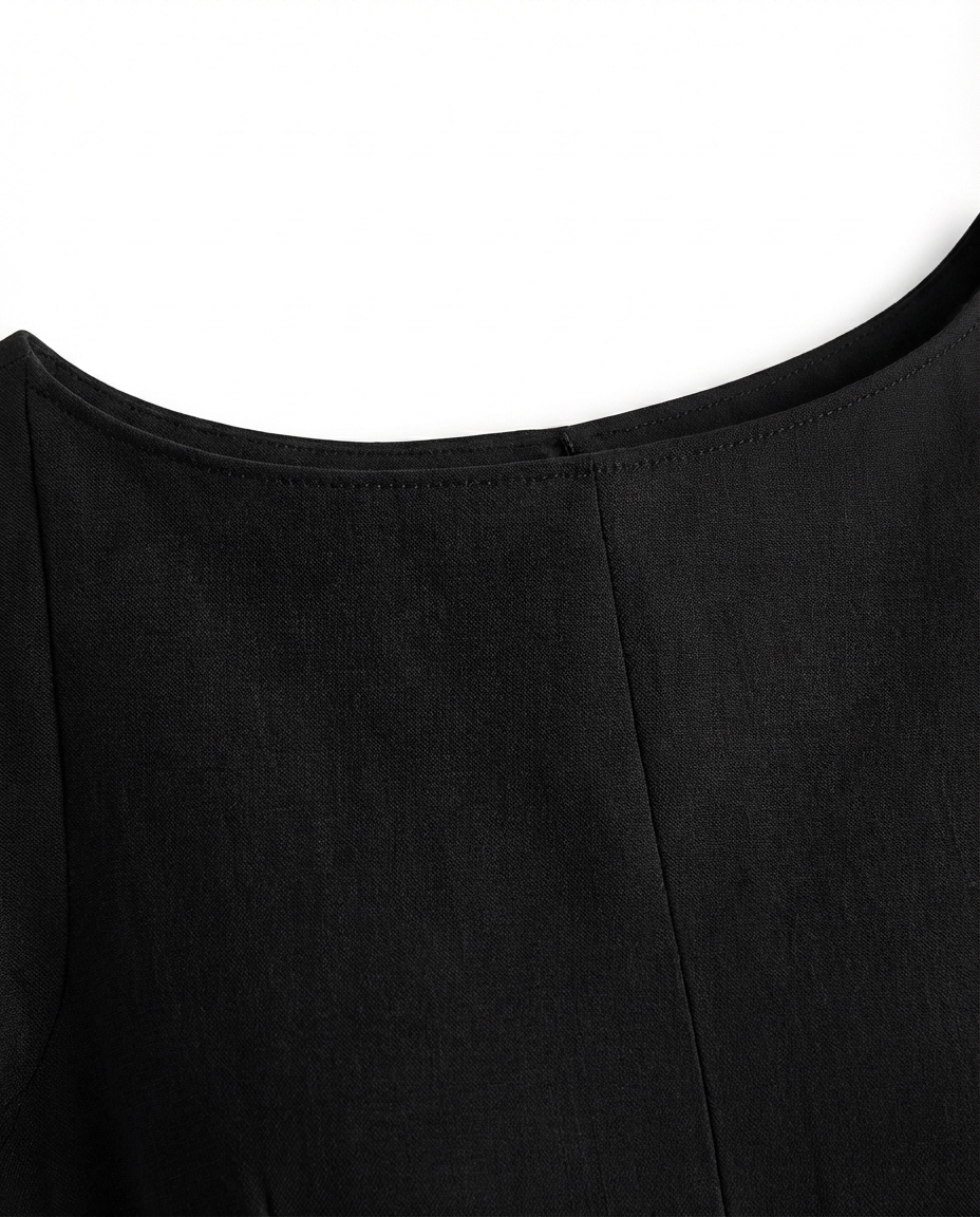 Sukienka Midi Damska Elegancka | Dopasowany Krój | Zwiewna Spódnica | Na Uroczystości