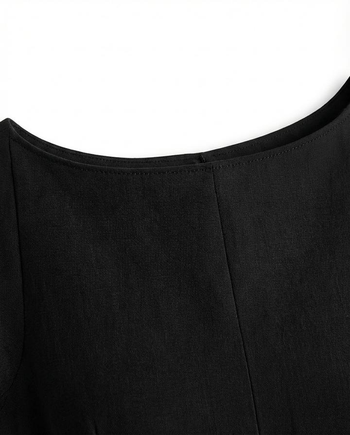 Sukienka Midi Damska Elegancka | Dopasowany Krój | Zwiewna Spódnica | Na Uroczystości