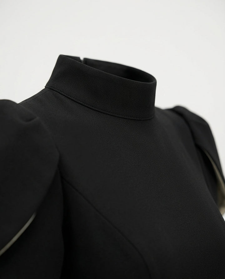 Sukienka Damska Mini Elegancka | Dopasowany Krój | Odkryte Plecy | Na Wieczór i Specjalne Okazje