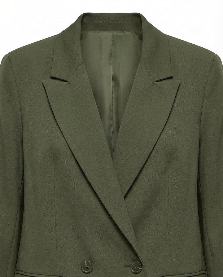 Marynarka Damska Dwurzędowa Marynarki Damskie | Klasyczny Krój | Strukturalny Kołnierz | Do Pracy i Na Co Dzień