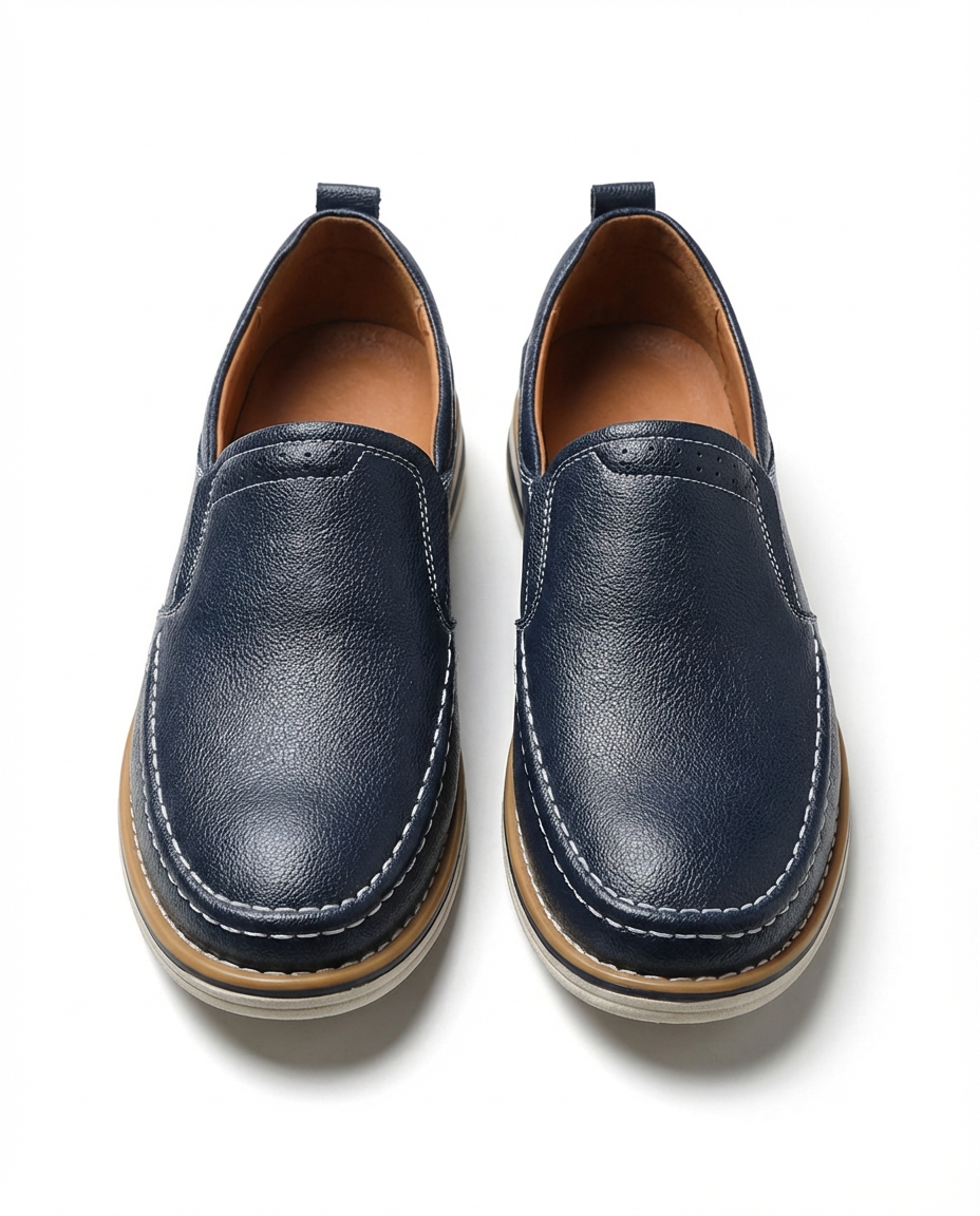 Skórzane mokasyny męskie | Klasyczny krój | Amortyzowany komfort | Na co dzień