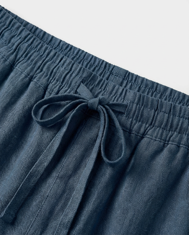 Spodnie Męskie Spodnie Lnianie Męskie | Luźny Krój | Oddychający Materiał | Na Lato