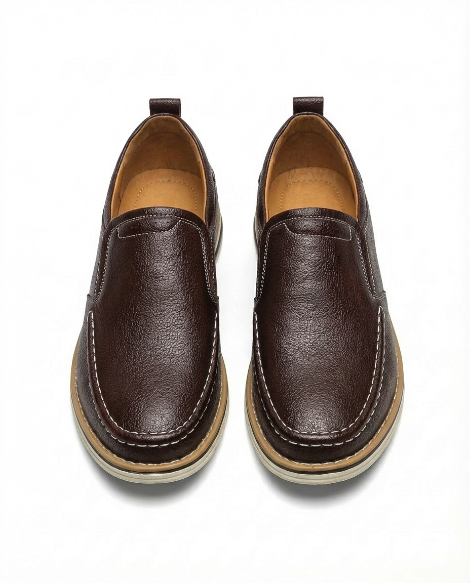 Skórzane mokasyny męskie | Klasyczny krój | Amortyzowany komfort | Na co dzień