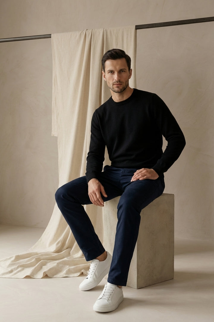 Spodnie Męskie Chino Wygodne | Prosty Krój | Swoboda Ruchów | Do Pracy i Na Co Dzień