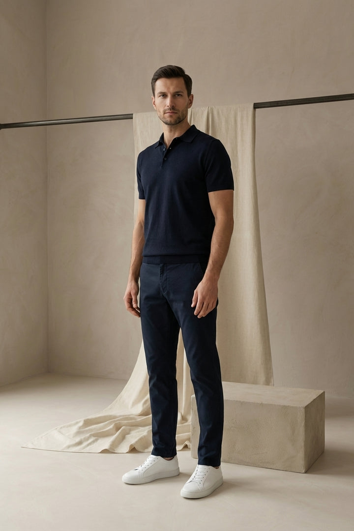 Spodnie Męskie Chino Wygodne | Prosty Krój | Swoboda Ruchów | Do Pracy i Na Co Dzień