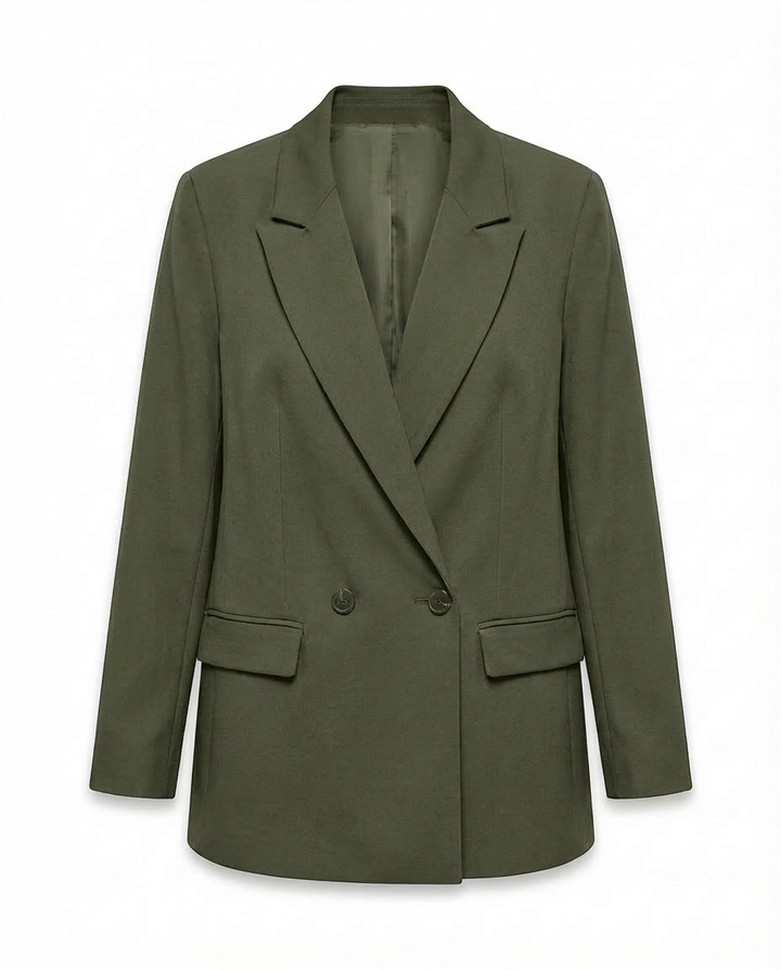 Marynarka Damska Dwurzędowa Marynarki Damskie | Klasyczny Krój | Strukturalny Kołnierz | Do Pracy i Na Co Dzień