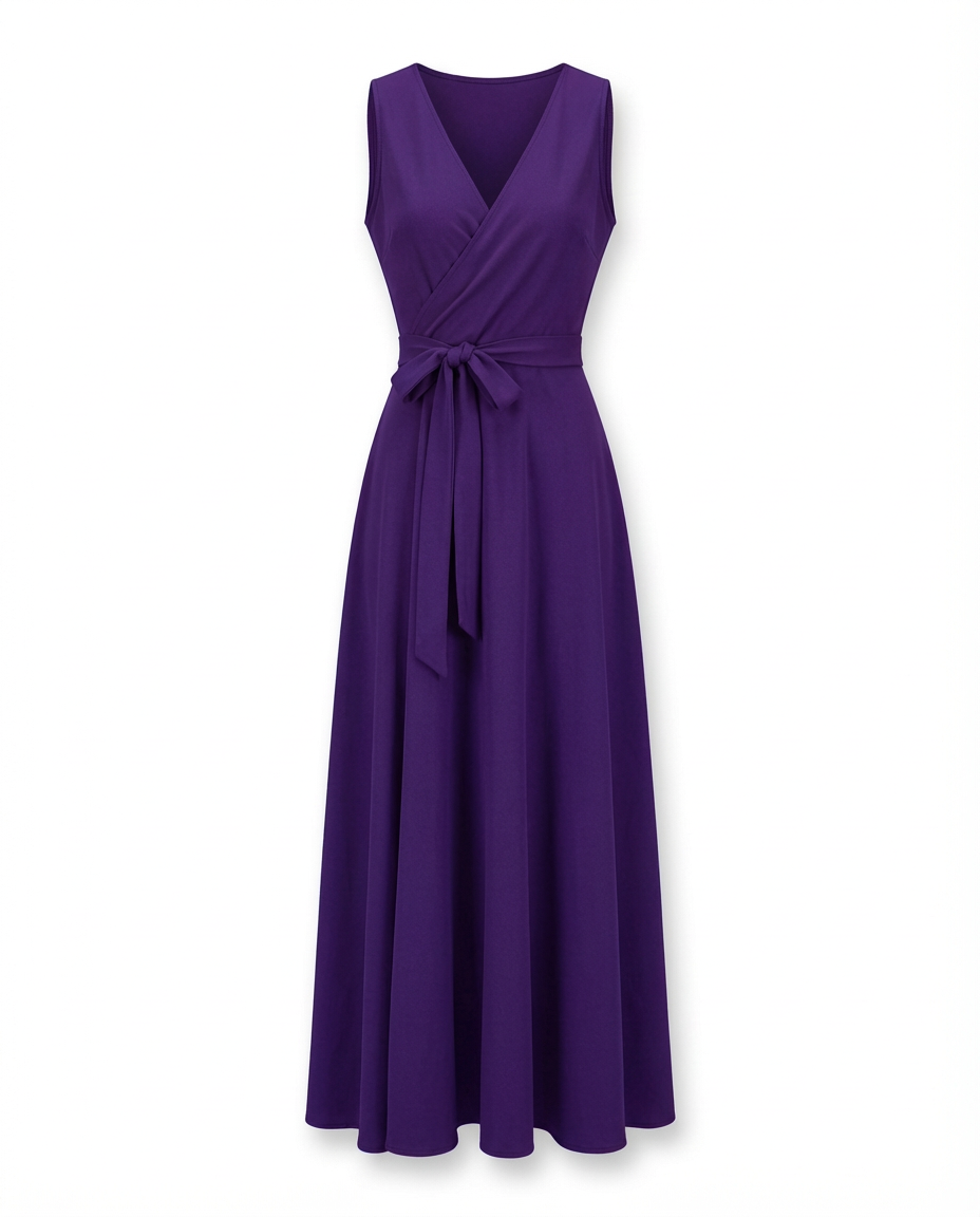 Sukienka na Wesele Damska Elegancka | Dopasowany Krój | Wyrafinowany Dekolt | Na Wiosnę i Lato