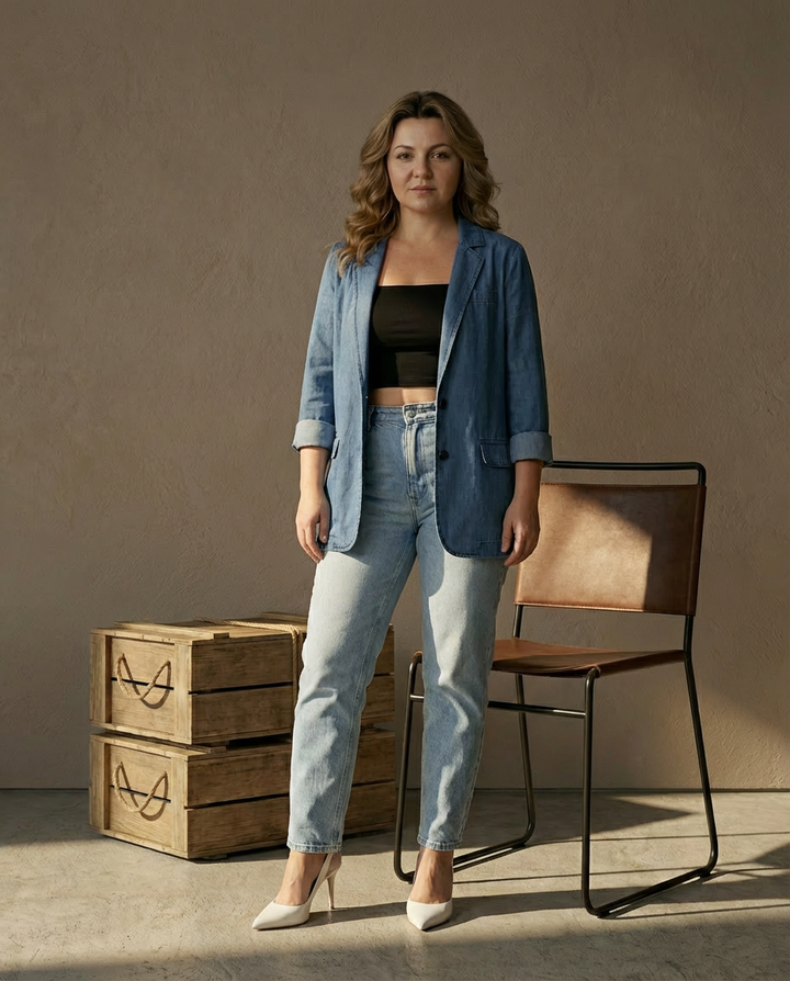 Marynarka Damska Marynarki Damskie | Luźny Krój | Długie Rękawy | Na Co Dzień