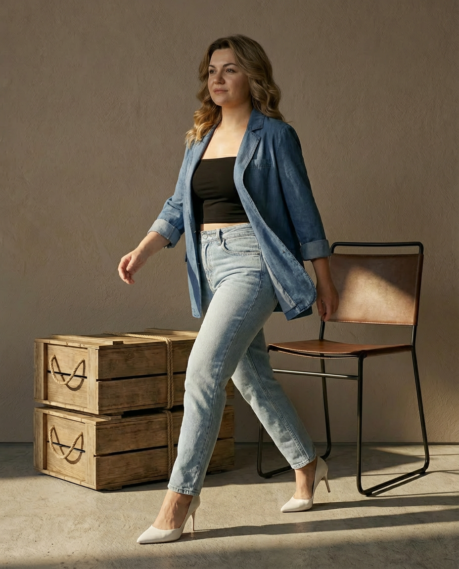 Marynarka Damska Marynarki Damskie | Luźny Krój | Długie Rękawy | Na Co Dzień