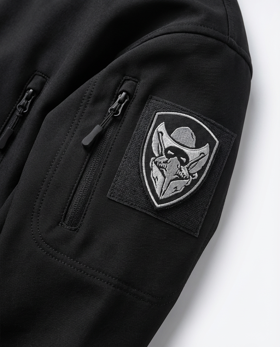 Męski Zestaw Taktyczny | Kurtka z Kapturem, Spodnie Bojówki, Wodoodporne - 9