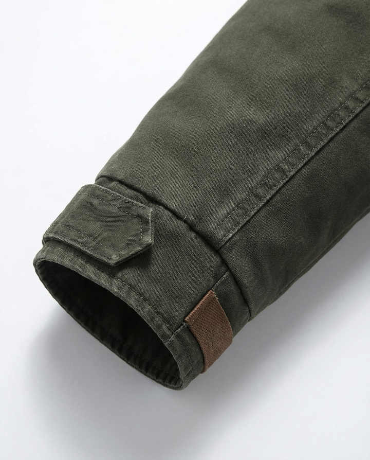 Męska Kurtka z Kapturem | Podszyta i Wiatroodporna | Klasyczny Krój - 6