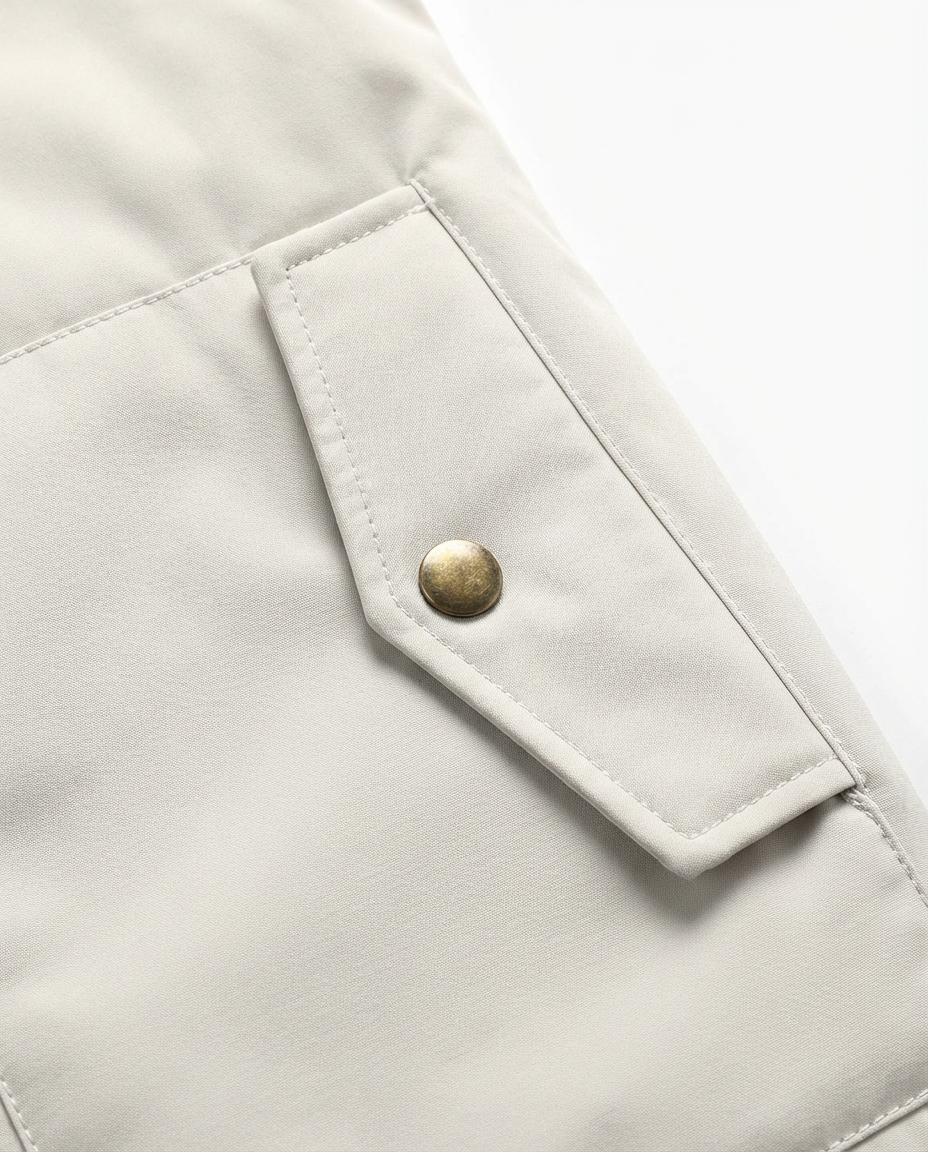 Kurtka Męska Kwadro | Wodoodporna, Z Kapturem, Zapięcia na Zamek - 7