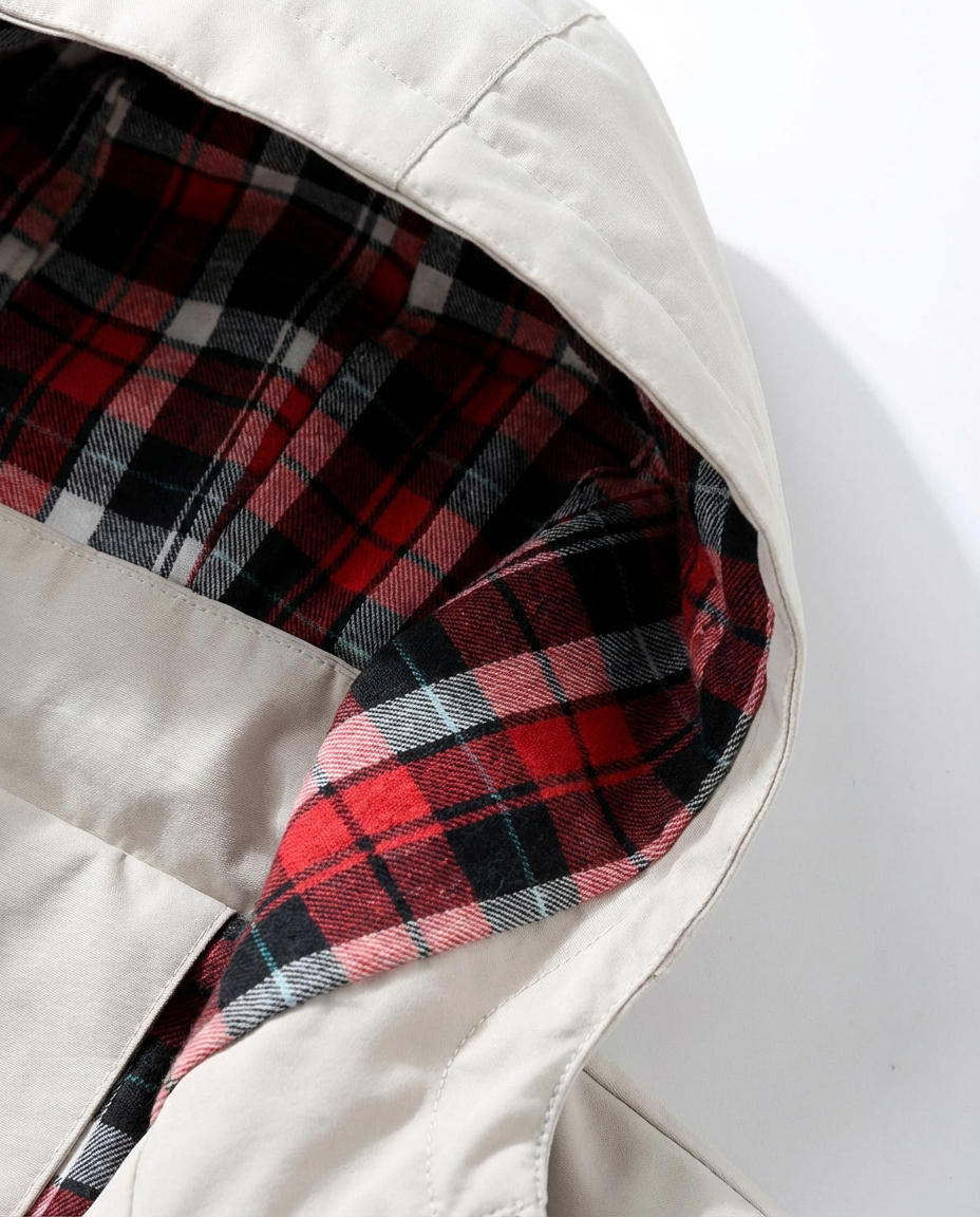 Kurtka Męska Kwadro | Wodoodporna, Z Kapturem, Zapięcia na Zamek - 8