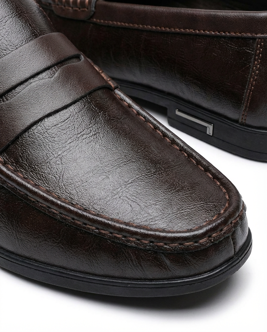 Buty Męskie Skórzane Eleganckie | Klasyczny Krój | Wygodna Wkładka | Na Co Dzień