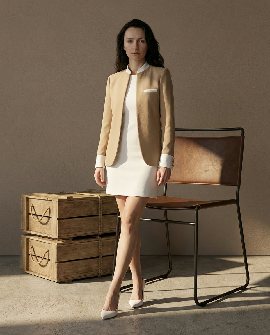 Marynarka Damska Marynarki Damskie | Dopasowany Krój | Wysoki Kołnierz | Na Co Dzień