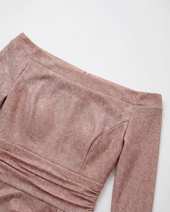 Sukienka Damska Elegancka w Gwiazdki | Dopasowany Krój | Wszechstronny Styl | Na Co Dzień i Na Wyjścia