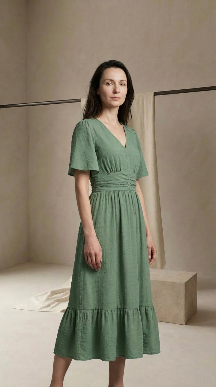 Sukienka Damska Maxi | Luźny Krój | Wygodna Tkanina | Na Co Dzień