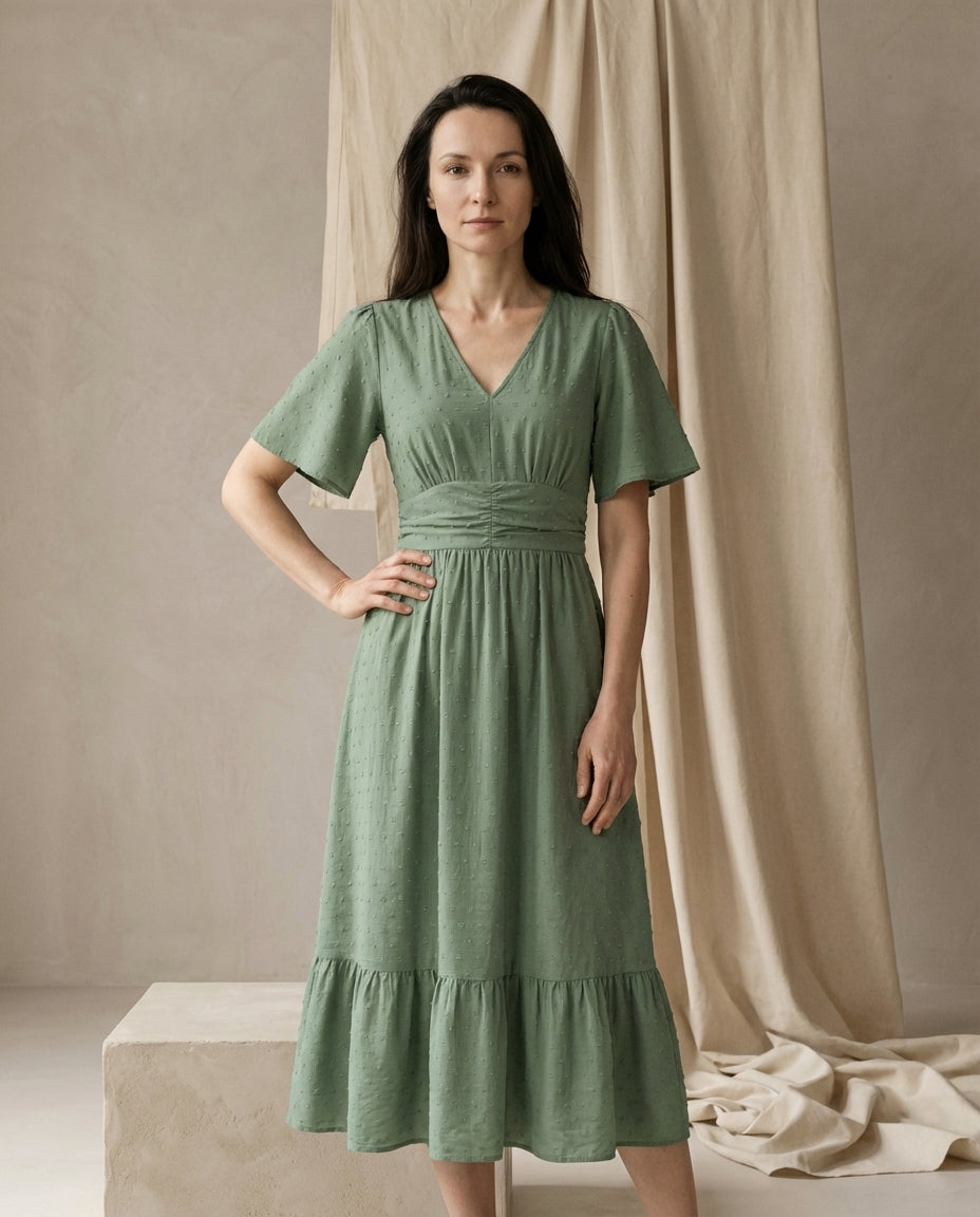 Sukienka Damska Maxi | Luźny Krój | Wygodna Tkanina | Na Co Dzień