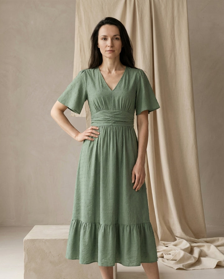 Sukienka Damska Maxi | Luźny Krój | Wygodna Tkanina | Na Co Dzień