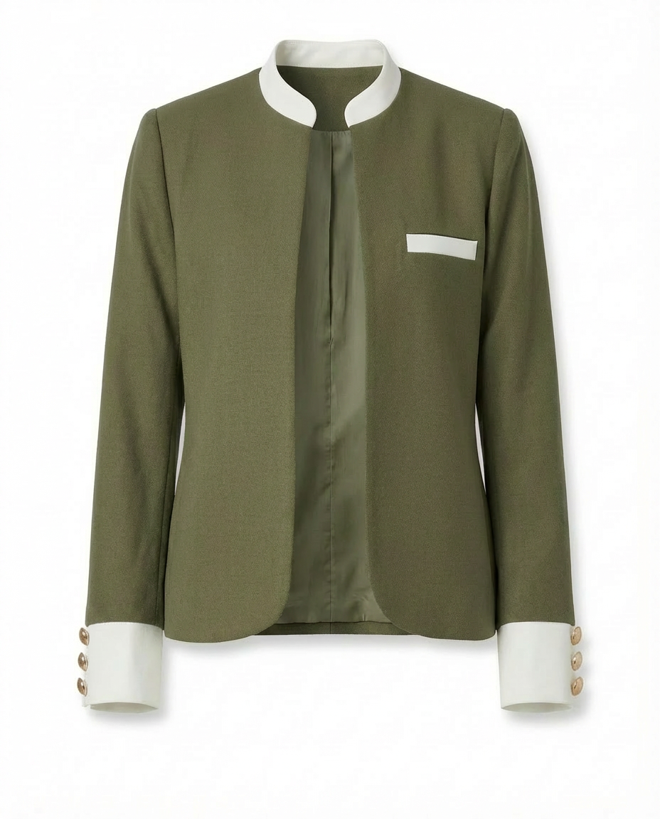 Marynarka Damska Marynarki Damskie | Dopasowany Krój | Wysoki Kołnierz | Na Co Dzień