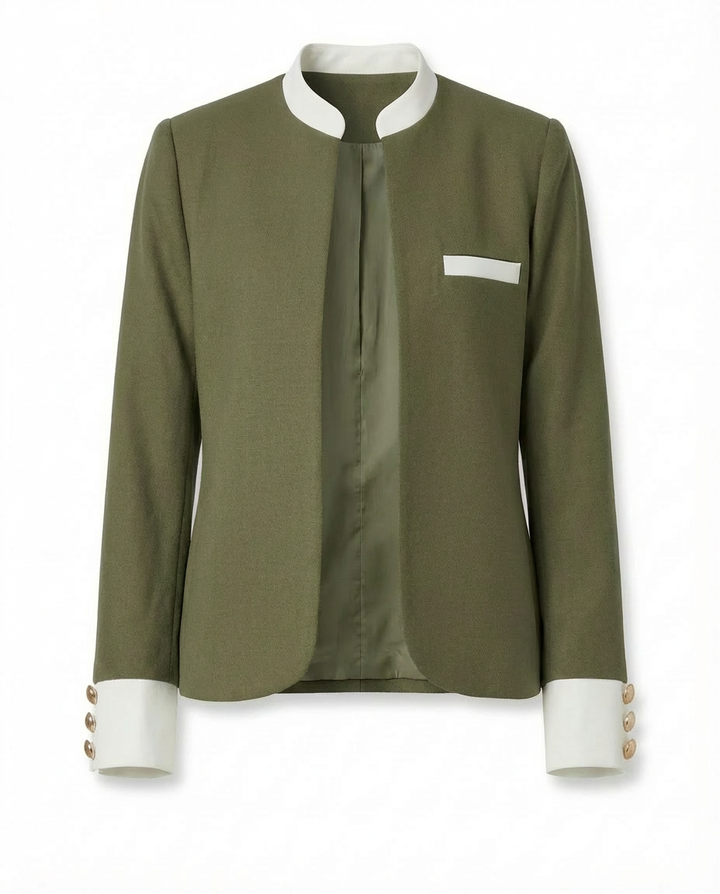 Marynarka Damska Marynarki Damskie | Dopasowany Krój | Wysoki Kołnierz | Na Co Dzień