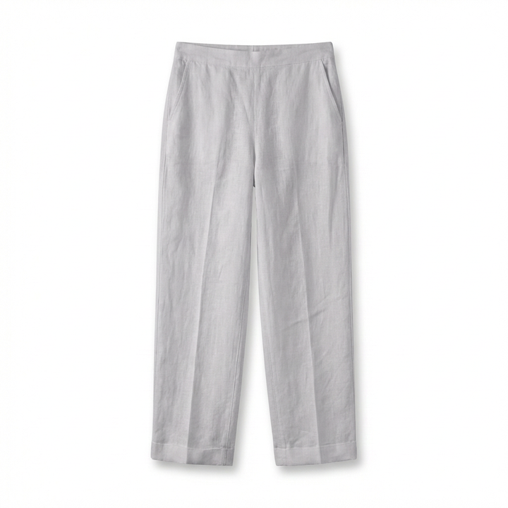 Spodnie Damskie Lniane Eleganckie | Workowaty Krój | Lekkie Materiały | Na Co Dzień