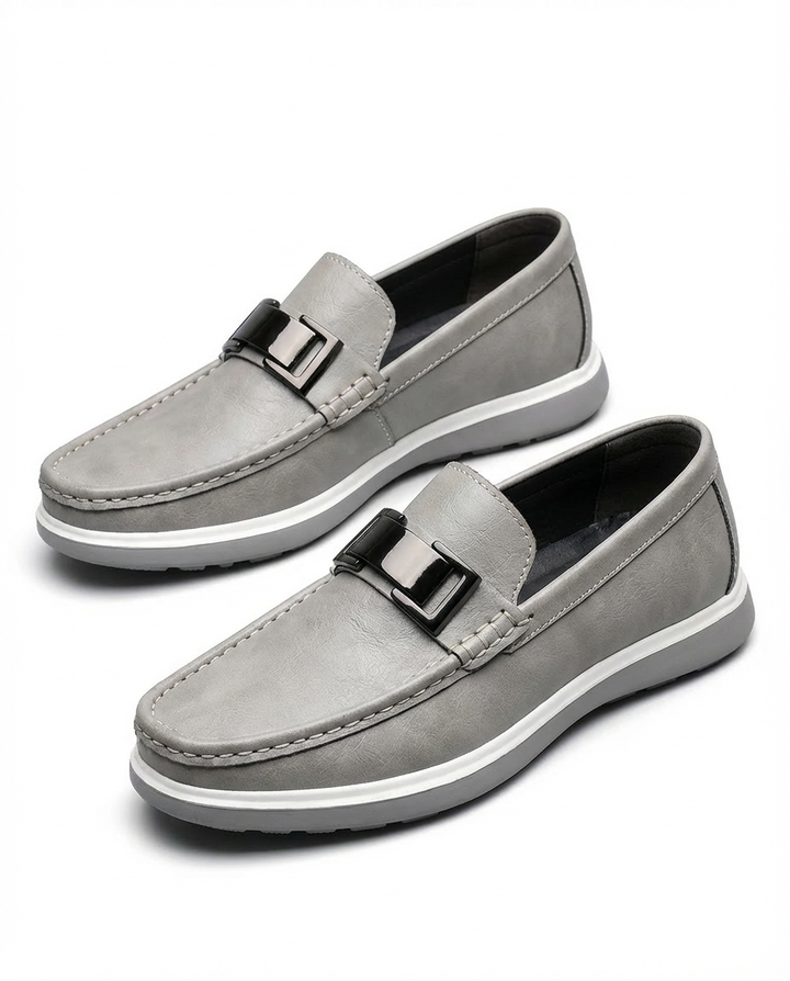 Mokasyny męskie skórzane | Klasyczny krój | Wygodne wsuwane | Na co dzień