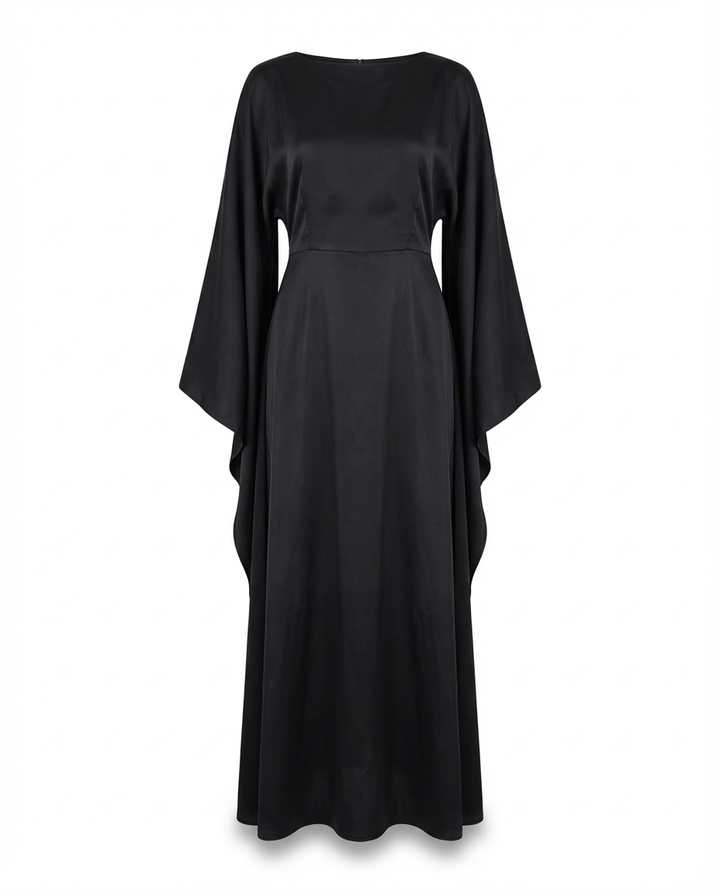 Sukienka Damska Elegancka Sukienki Wieczorowe | Fason Basic | Rękawy Nietoperz | Na Co Dzień i Na Wyjścia