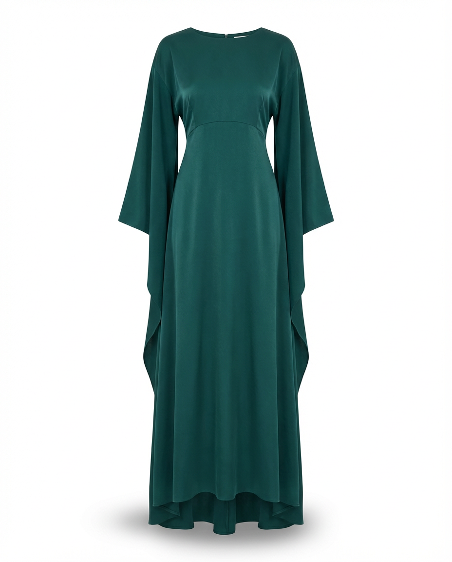 Sukienka Damska Elegancka Sukienki Wieczorowe | Fason Basic | Rękawy Nietoperz | Na Co Dzień i Na Wyjścia