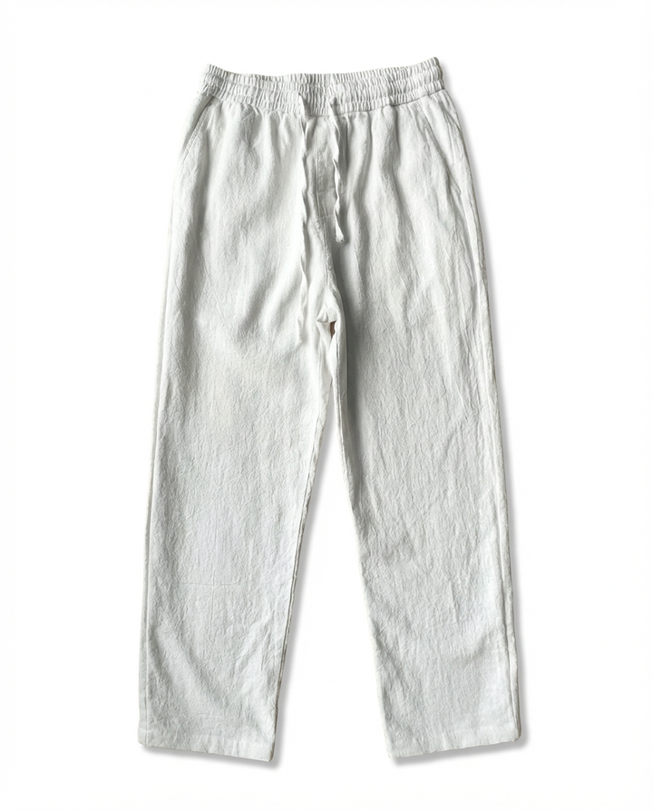 Spodnie Męskie Spodnie Lniane Męskie | Luźny Krój | Oddychająca Tkanina | Na Co Dzień