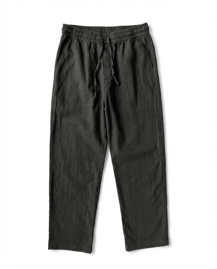 Spodnie Męskie Spodnie Lniane Męskie | Luźny Krój | Oddychająca Tkanina | Na Co Dzień