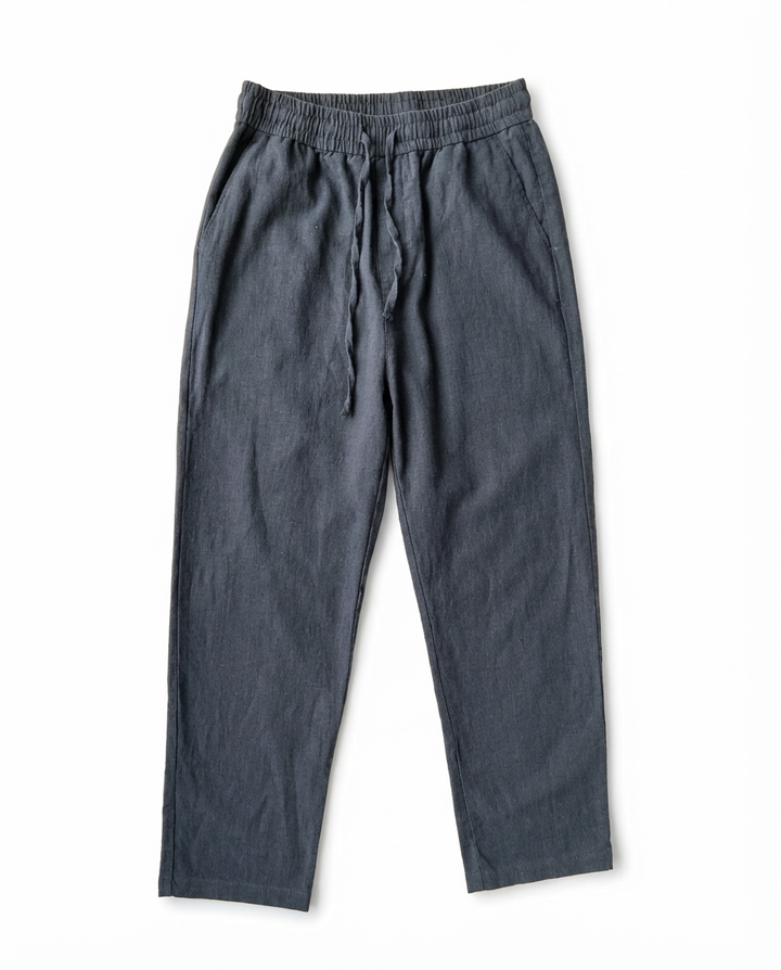 Spodnie Męskie Spodnie Lniane Męskie | Luźny Krój | Oddychająca Tkanina | Na Co Dzień