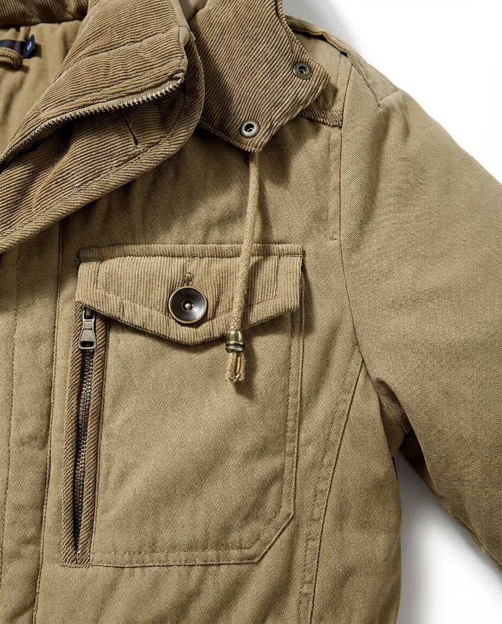 Męska kurtka zimowa | Długi krój | Wysoka izolacja | Na zimę