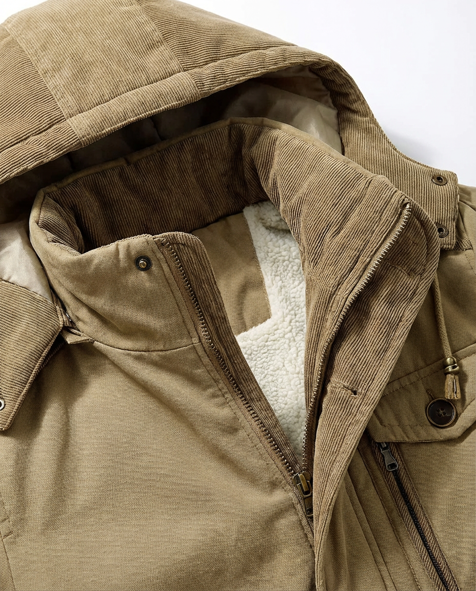 Męska kurtka zimowa | Długi krój | Wysoka izolacja | Na zimę