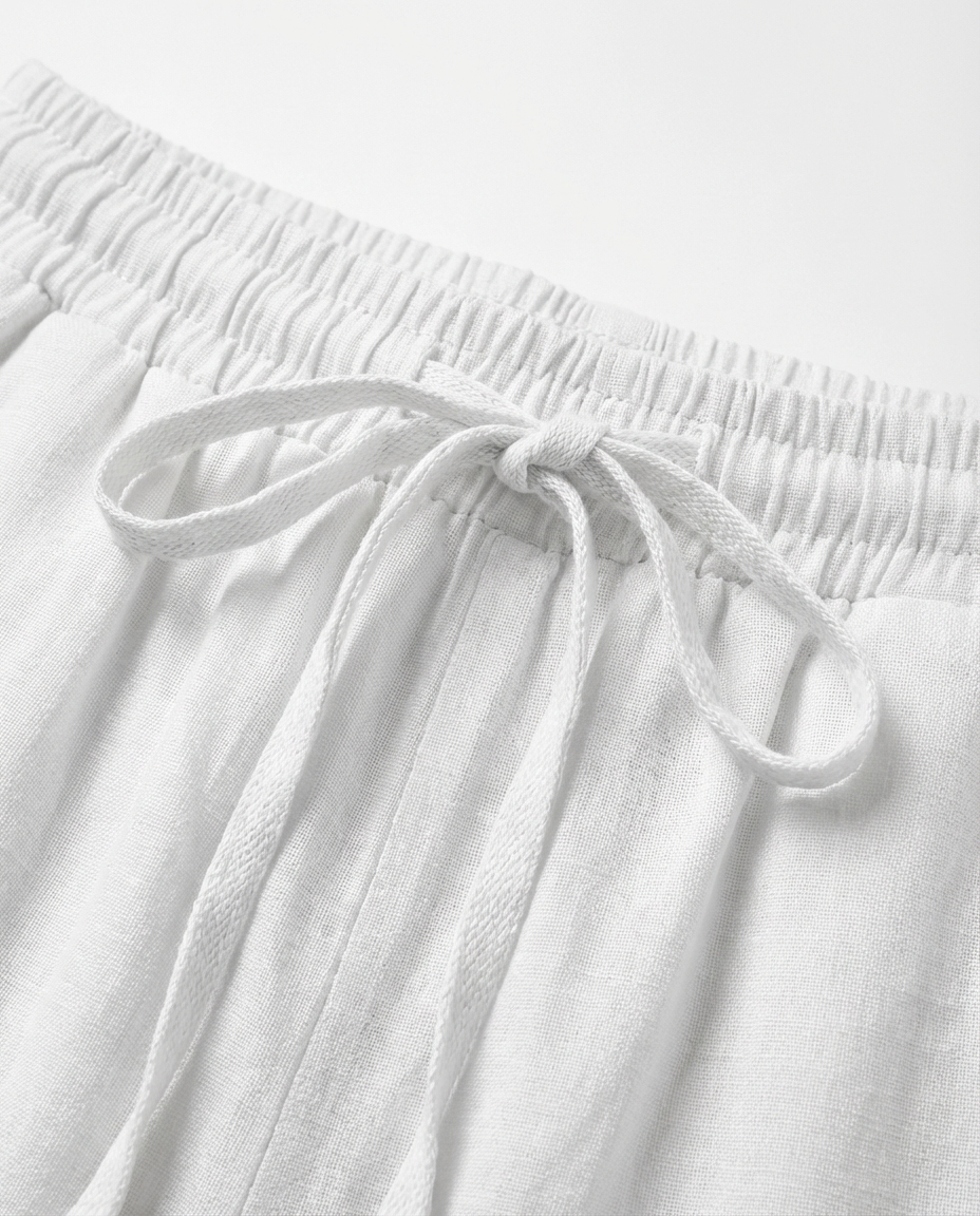 Spodnie Damskie Lniane Wygodne | Luźny Krój | Ekologiczny Len | Na Co Dzień