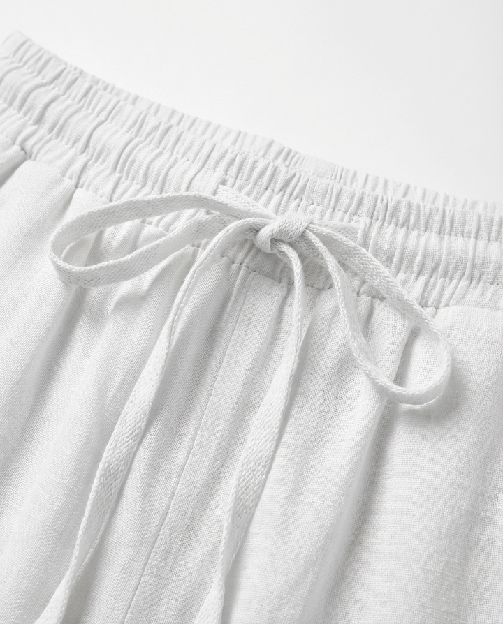 Spodnie Damskie Lniane Wygodne | Luźny Krój | Ekologiczny Len | Na Co Dzień