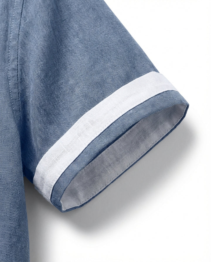 Koszula Męska Lniana | Klasyczny Krój | Oddychający Materiał | Na Co Dzień