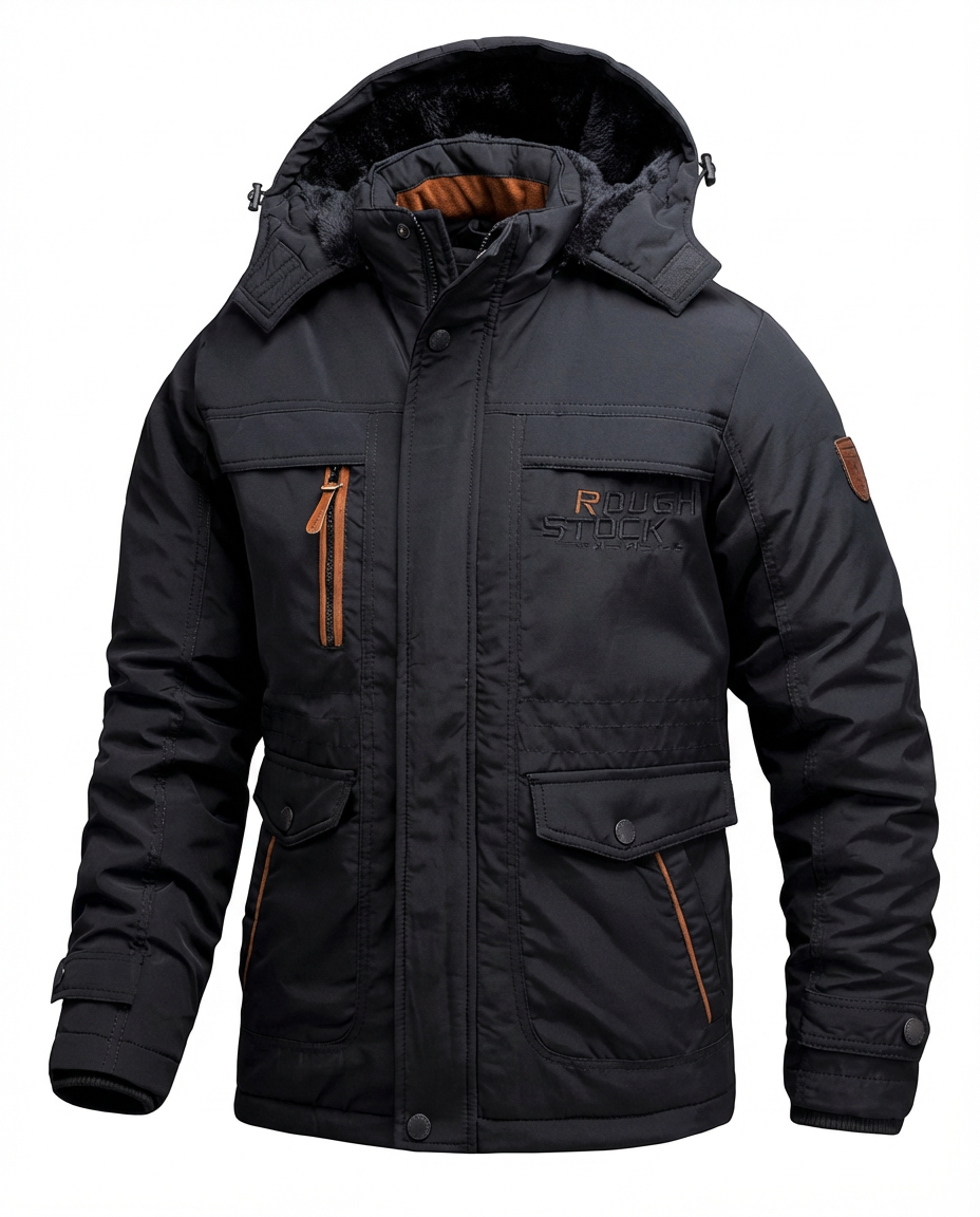 Kurtka Zimowa Męska Kurtka Męska Zimowa | Praktyczny Krój | Odpinany Kaptur | Na Zimowe Aktywności