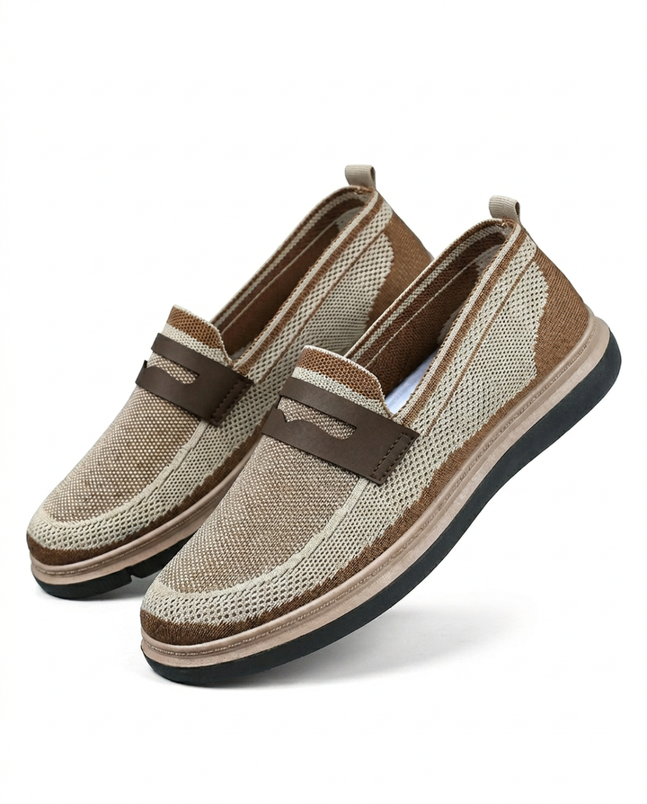 Mokasyny męskie | Wsuwane | Oddychający materiał | Na co dzień