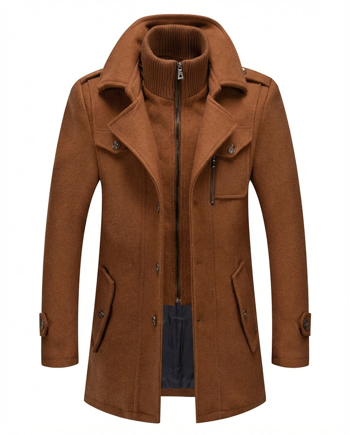 Ciepła męska kurtka zimowa | Dopasowany krój | Materiał wiatroszczelny | Na jesień i zimę