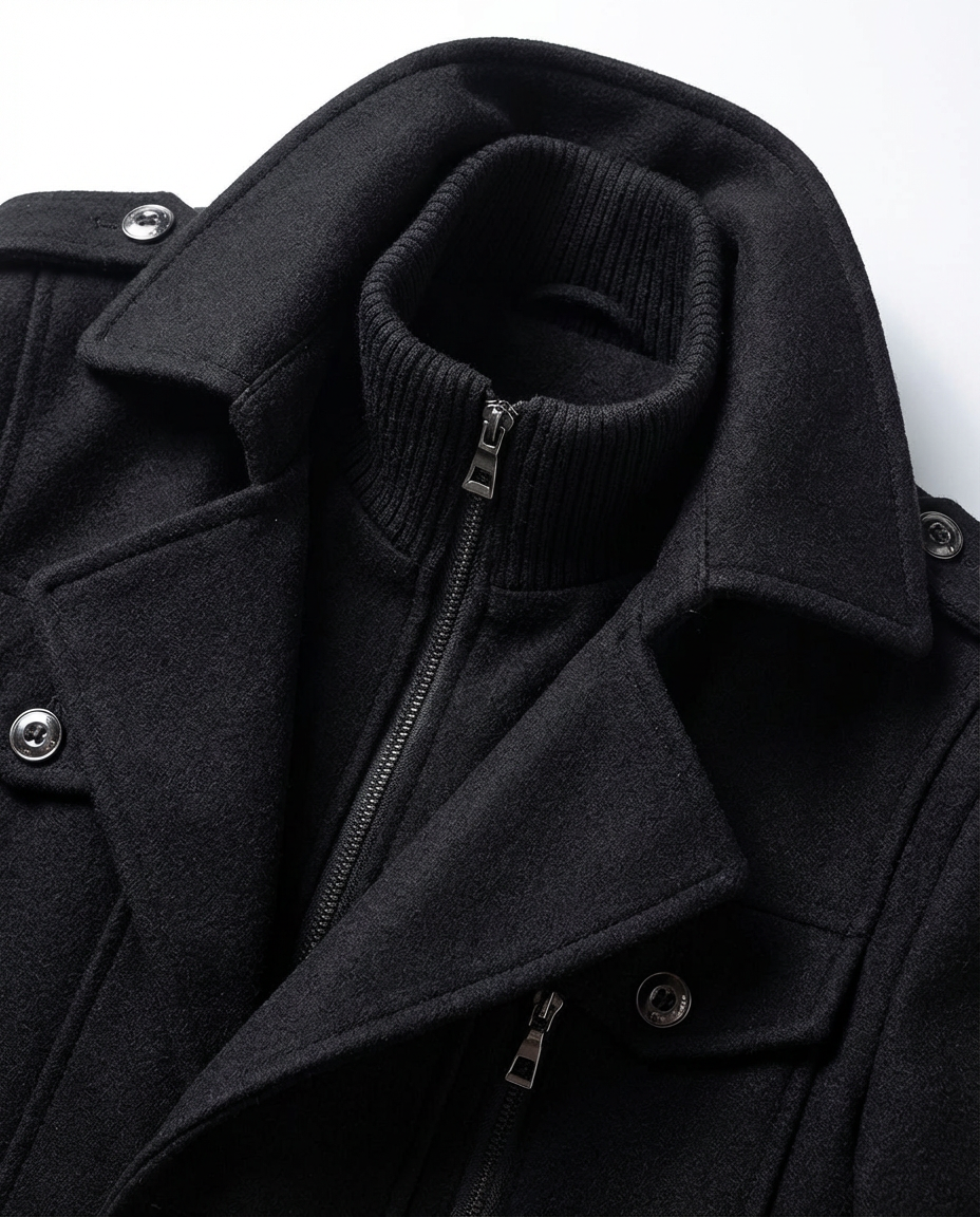 Ciepła męska kurtka zimowa | Dopasowany krój | Materiał wiatroszczelny | Na jesień i zimę