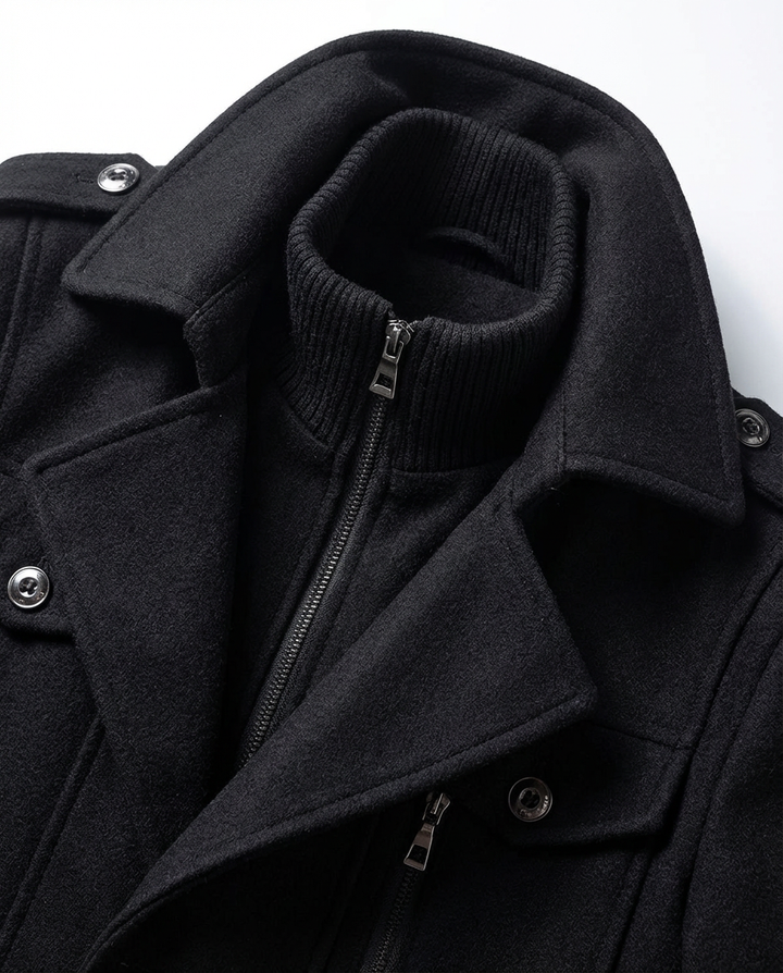 Ciepła męska kurtka zimowa | Dopasowany krój | Materiał wiatroszczelny | Na jesień i zimę